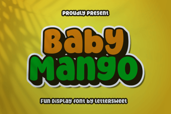 Baby Mango: A Playful Display Font for Creative Designs