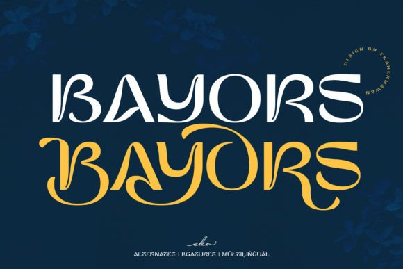 Bayors: A Unique Display Font for Modern Design