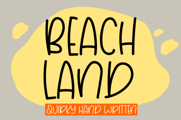 Beach Land: A Stylish Display Font for Creative Projects