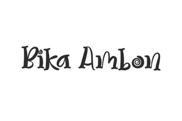 Bika Ambon: The Modern Fancy Display Font for Bold Designs