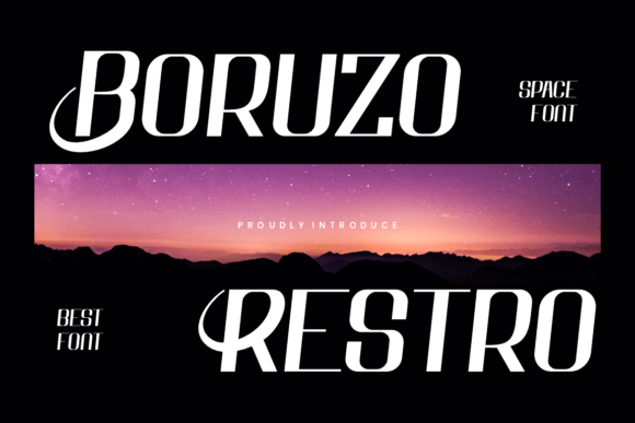 Boruzo Restro: A Bold Display Font for Creative Impact