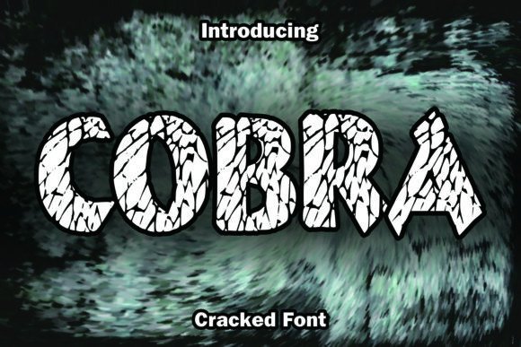 Cobra: A Bold Display Font with Raw Character