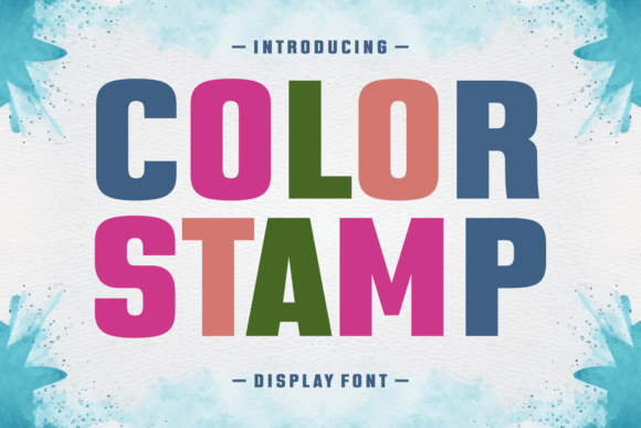 Color Stamp: A Whimsical and Bold Display Typeface