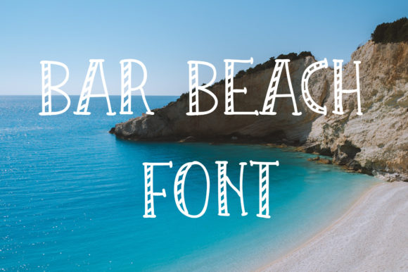 Discover Bar Beach: A Cool Display Font for Modern Designs