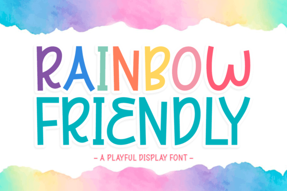 Discover the Joy of Rainbow Friendly Font
