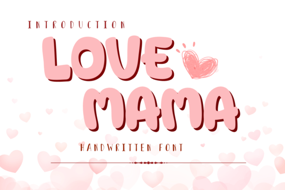 Discover the perfect blend of charm and professionalism with Love Mama, a cute and friendly display font designed to add a warm, personal touch to your creative projects.