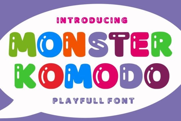 Monster Komodo: The Friendly Font for Bold Designs