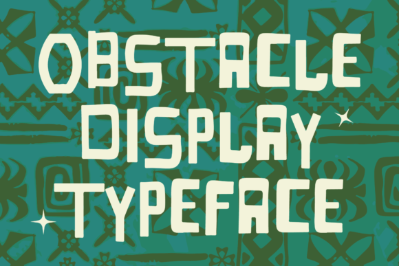 Obstacle: A Modern Display Typeface for Bold Visuals