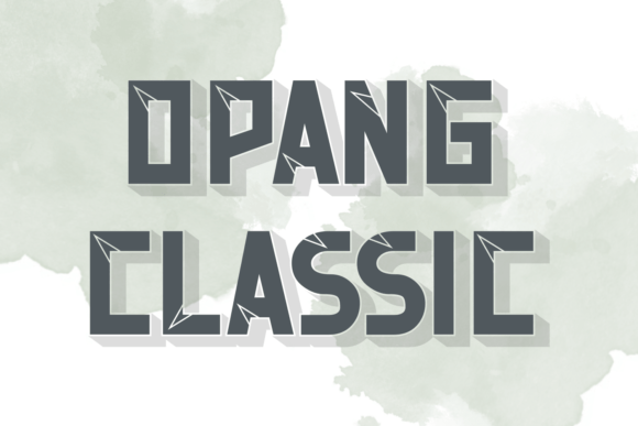Opang Classic: A Bold Display Font for Timeless Designs