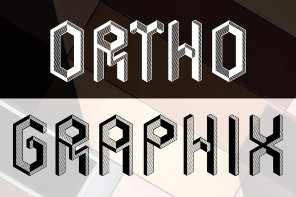 Ortho Graphix: A Bold Display Font for Striking Designs