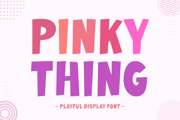 Pinky Thing: A Playful Font for Creative Projects