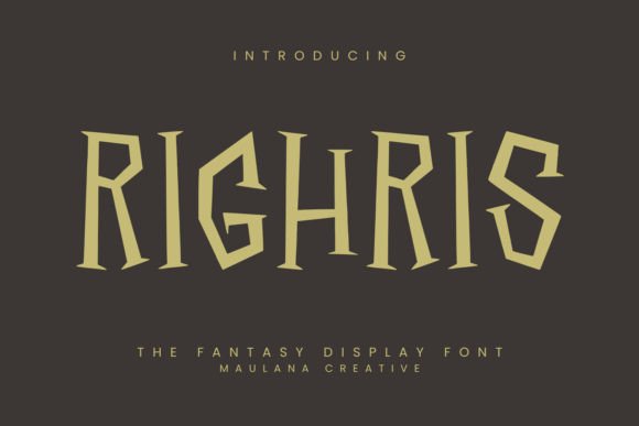 Righris: A Display Font to Elevate Your Creative Vision