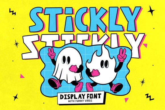 Stickly: A Quirky Display Font for Creative Designers