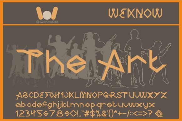 The Art: A Geometric Gothic Display Font